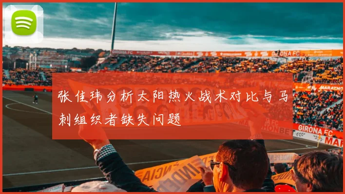 张佳玮分析太阳热火战术对比与马刺组织者缺失问题